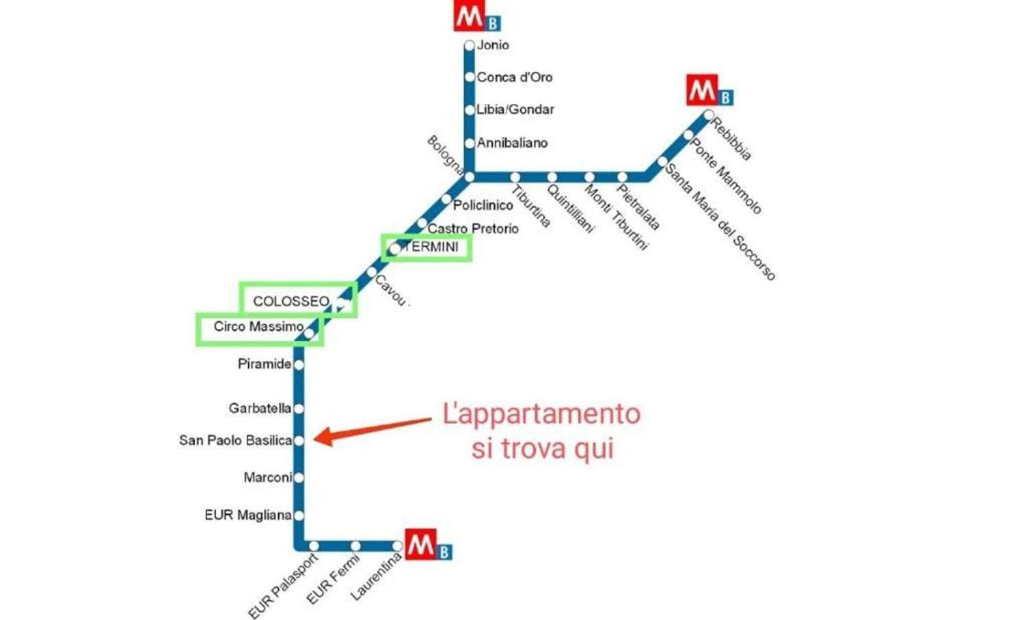 Apartamento Casa Paolina A Metro San Paolo Roma Exterior foto